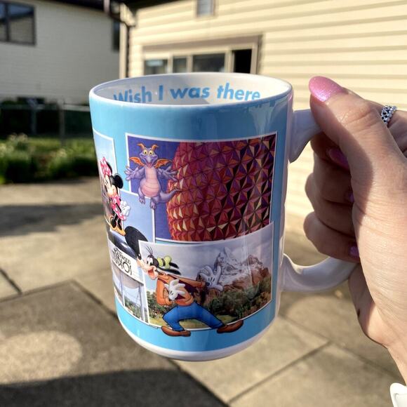 Disney Parks Walt Disney World Four Parks I Wish I Was There Postcard Coffee Mug - Picture 3 of 7